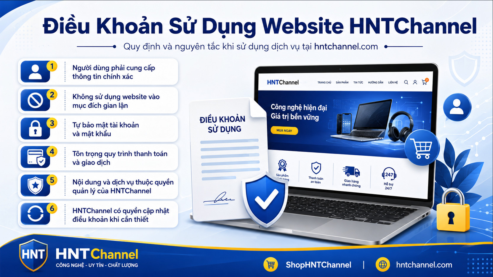 Điều Khoản Sử Dụng Website HNTChannel